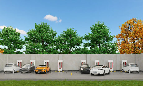 Elbiler bliver ladet op