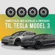 Komplette 19" vinterhjul med Platin P106 alufælge og dæk til Tesla Model 3.