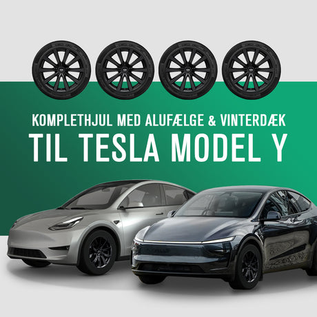 Komplette 19" vinterhjul med Platin P106 alufælge og dæk til Tesla Model Y.
