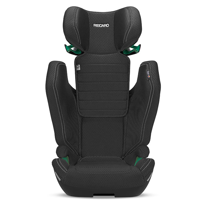 Recaro Axion 1 autostol i sort med hovedstøtte hævet til fuld højde