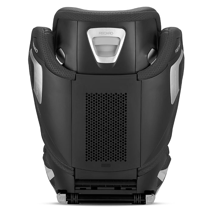 Recaro Axion 1 autostol i sort, set bagfra med justeringshåndtag til hovedstøtte