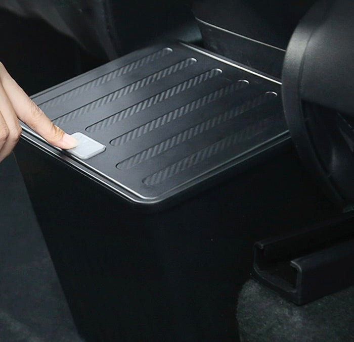 Affald/opbevaringsboks med kliklåg (bagsædet) – Passer til Tesla Model Y
