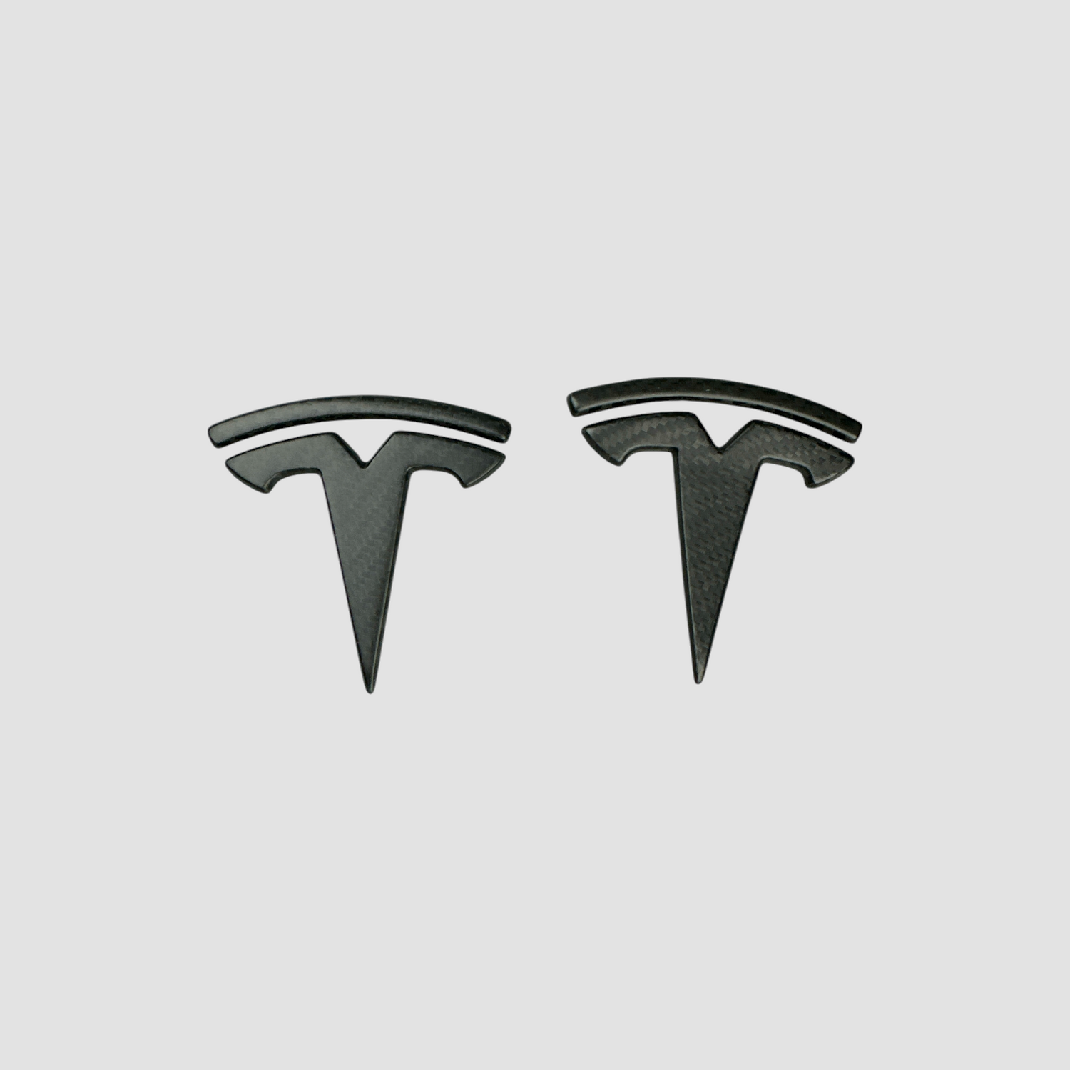 Emblemer i ægte mat carbon til Tesla Model 3/Y