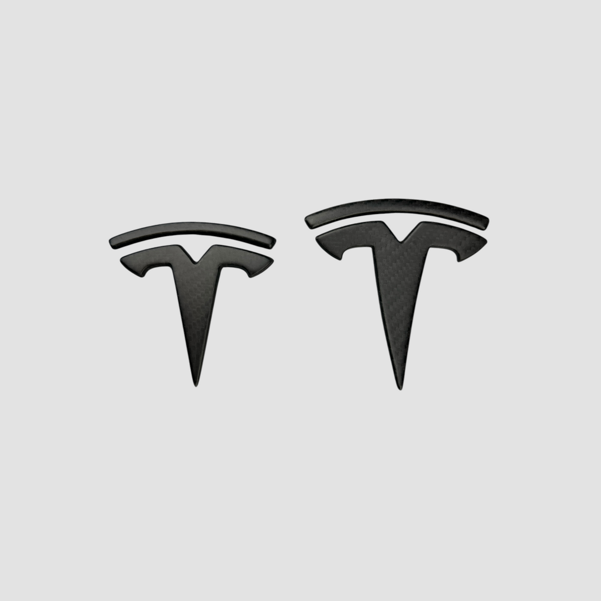 Emblemer i ægte mat carbon til Tesla Model 3/Y