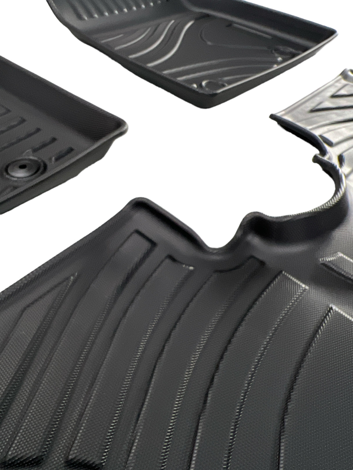 Nærbillede af måtter til BYD Dolphin med høj kant