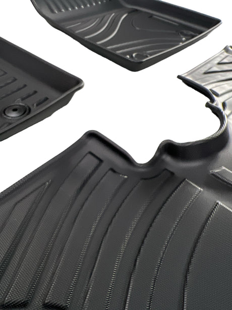 Nærbillede af måtter til BYD Dolphin med høj kant