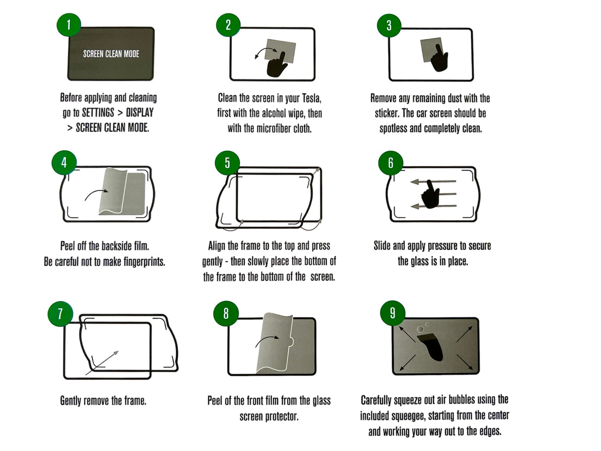GCG MAX skærmbeskytter – Tesla Model 3/Y
