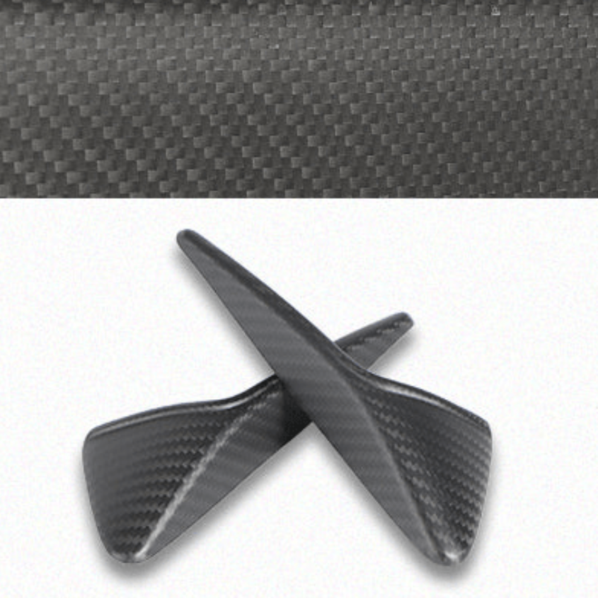 Cover til side-kamera i ægte mat carbon til Tesla Model 3 (facelift) og Tesla Model Y