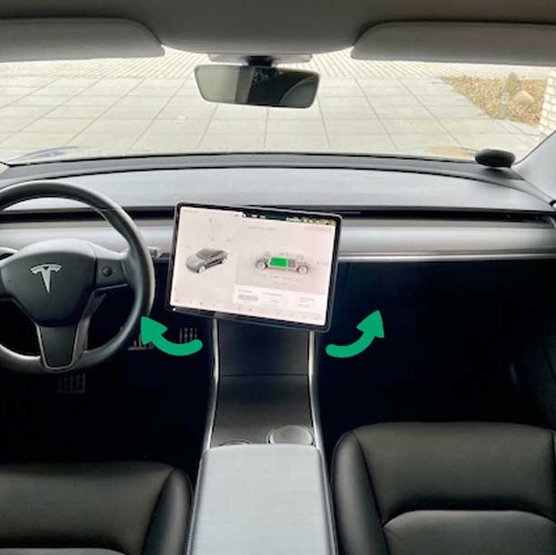 Drejebeslag til bilens skærm til Tesla Model 3/Y