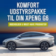 XPENG G6 Komfort Udstyrspakke med 6 must-have produkter.