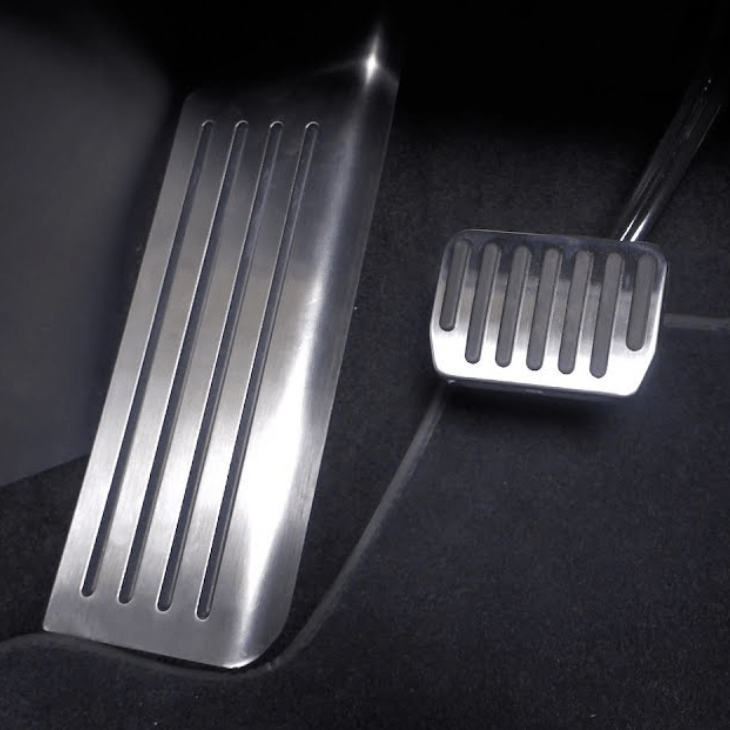 Fodhviler i blank aluminium finish til Tesla 3/Y