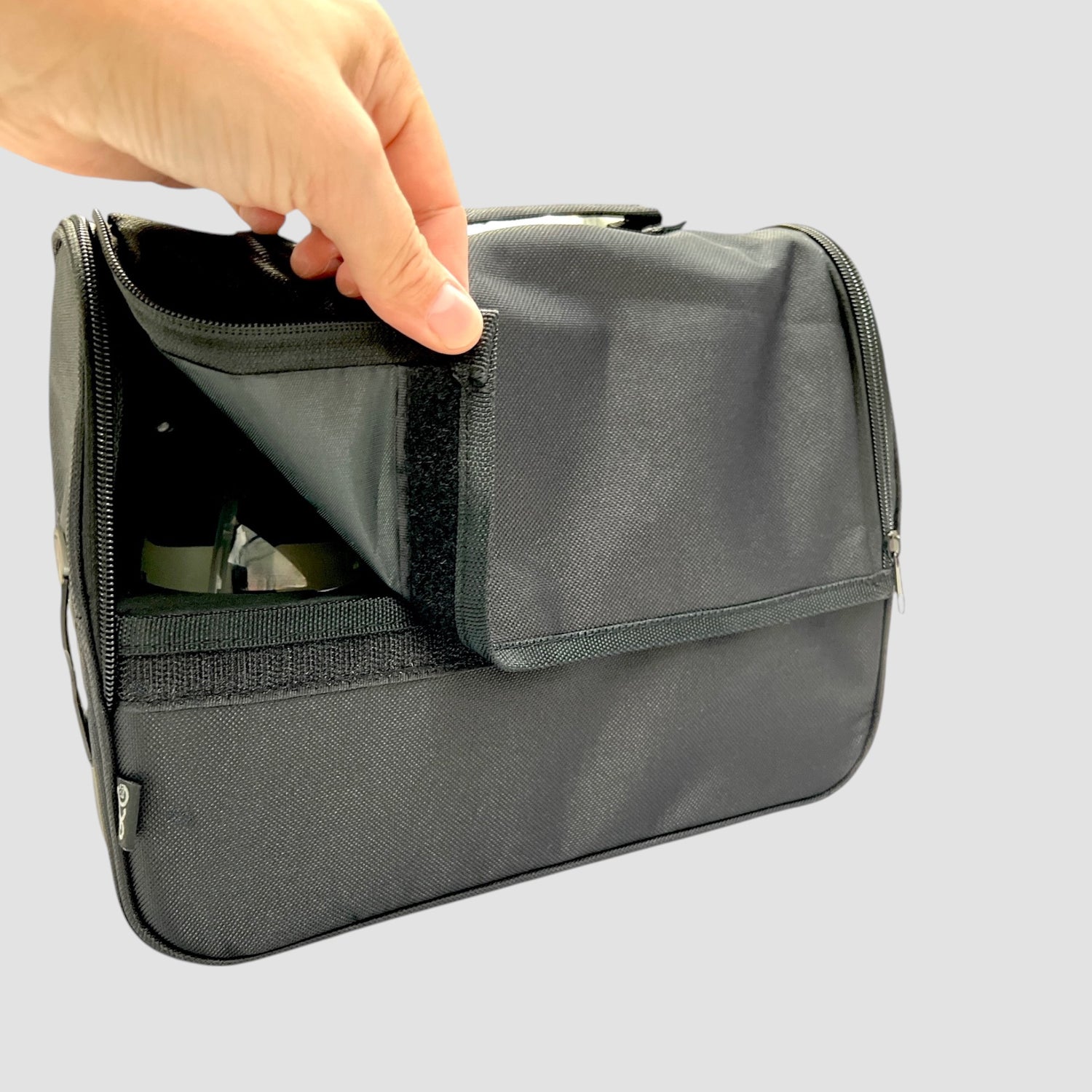 GCG MAX sort opbevaringstaske til bilplejeprodukter med velcro/lynlås lukning