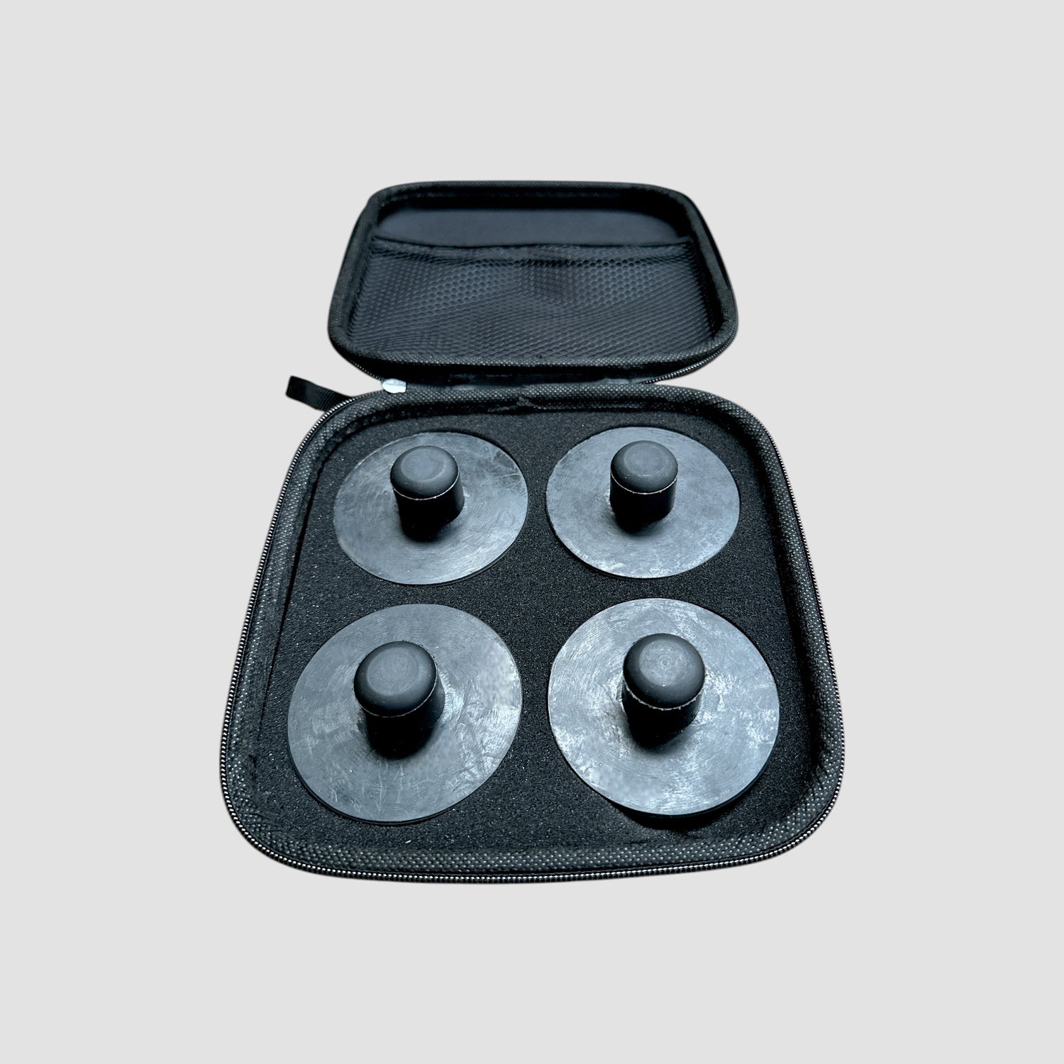 4 x løfteklodser til Tesla, inkl. opbevaringstaske