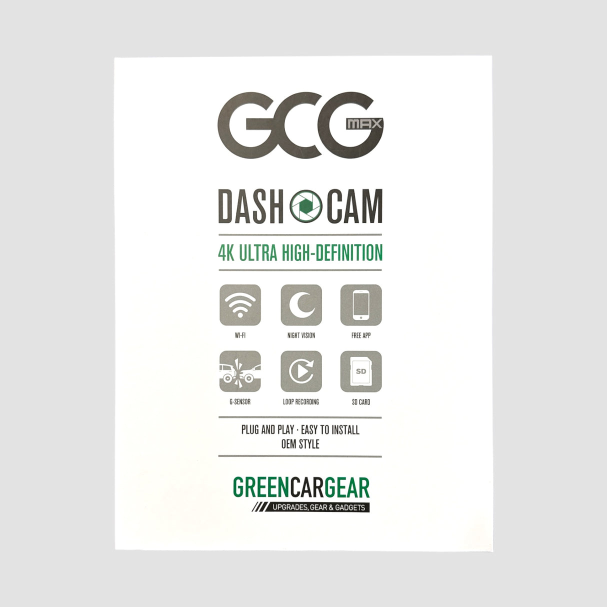 GCG MAX 4K Dashcam til VW ID.3/4/5/6/7