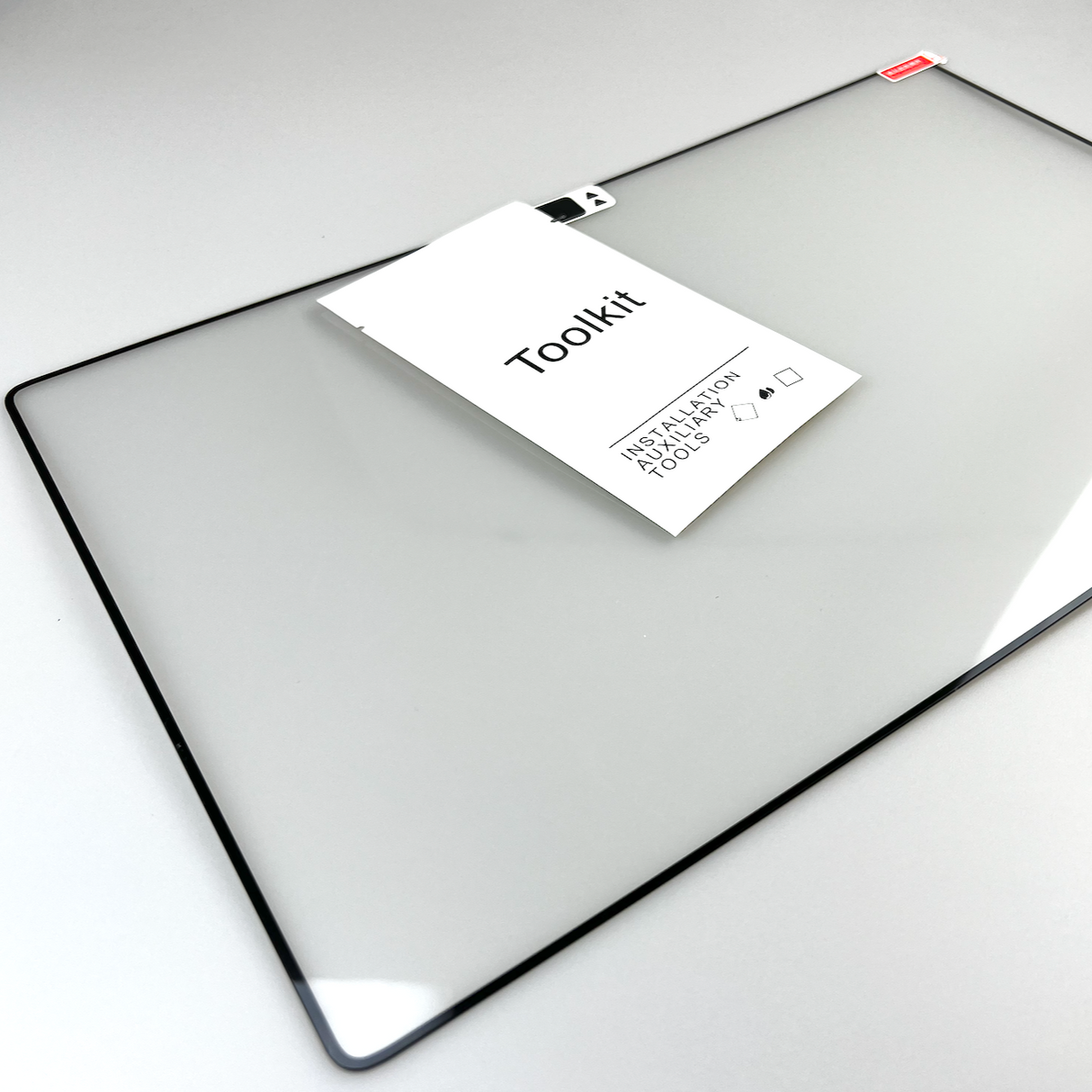 Skærmbeskytter med sort kant - Passer til Tesla Model 3/Y