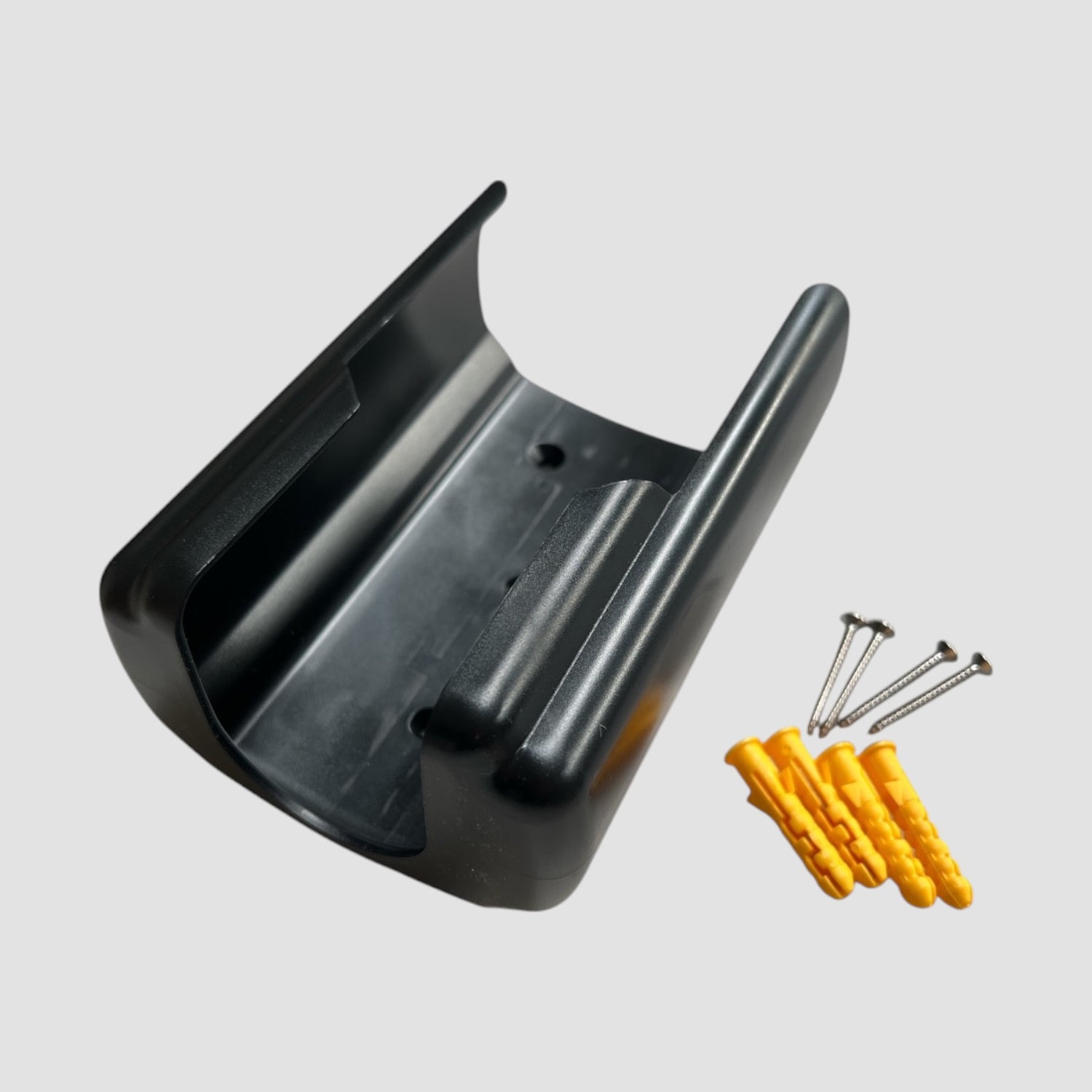 Vægophæng til elbil lader – sort ladeholder