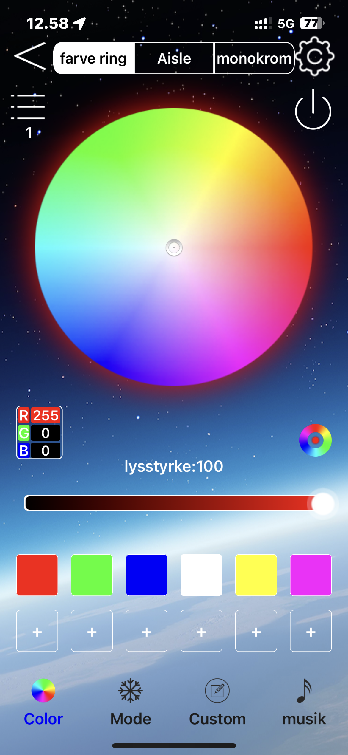 LED konsol-lys til Tesla Model 3/Y