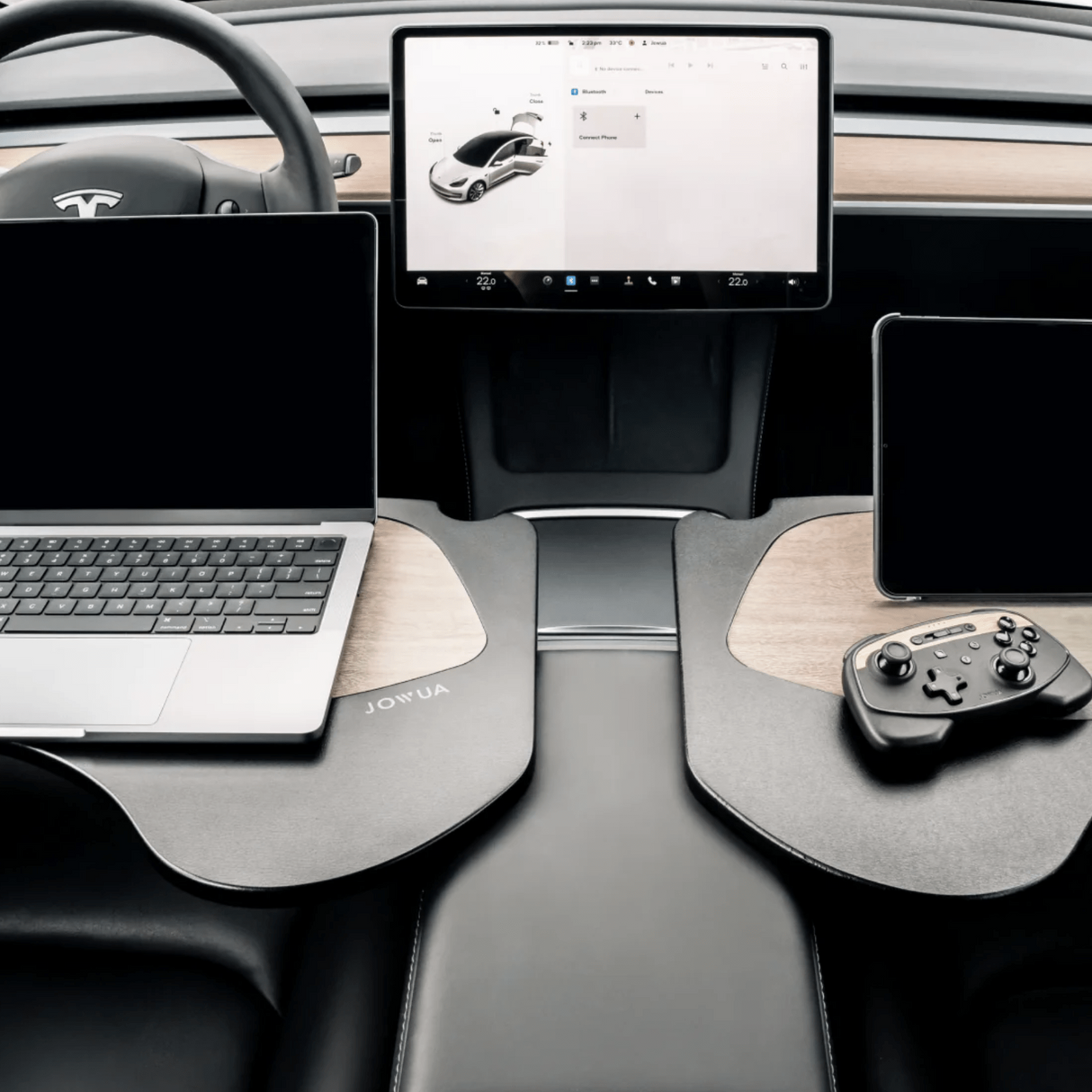 Jowua foldebord designet til Tesla Model 3 og Tesla Model Y