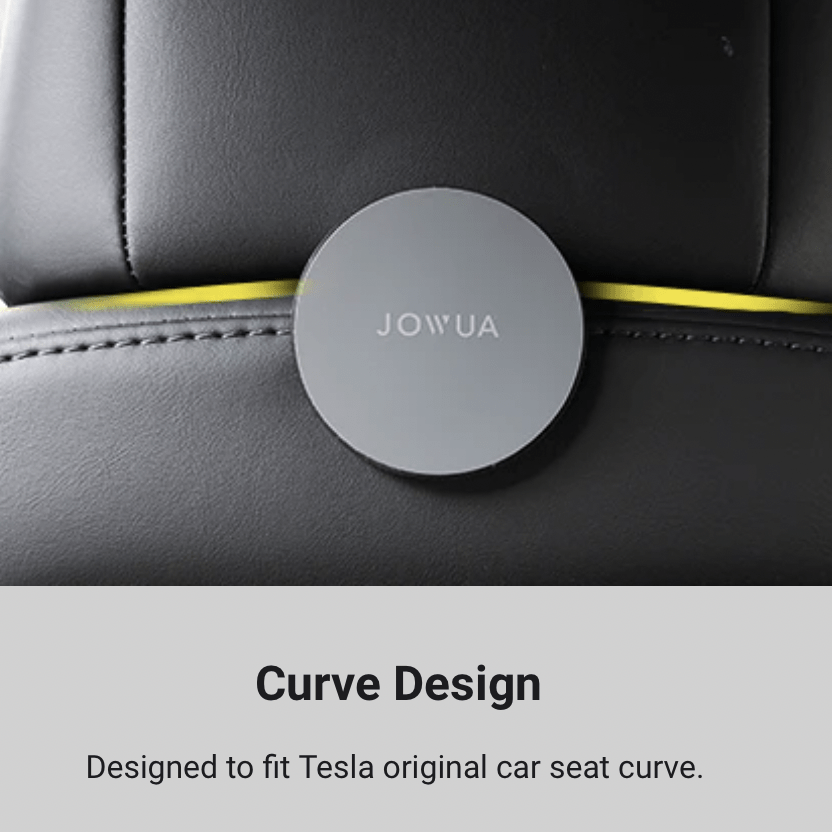 Tekst der fortæller at magnetholderen har et kurvet design.