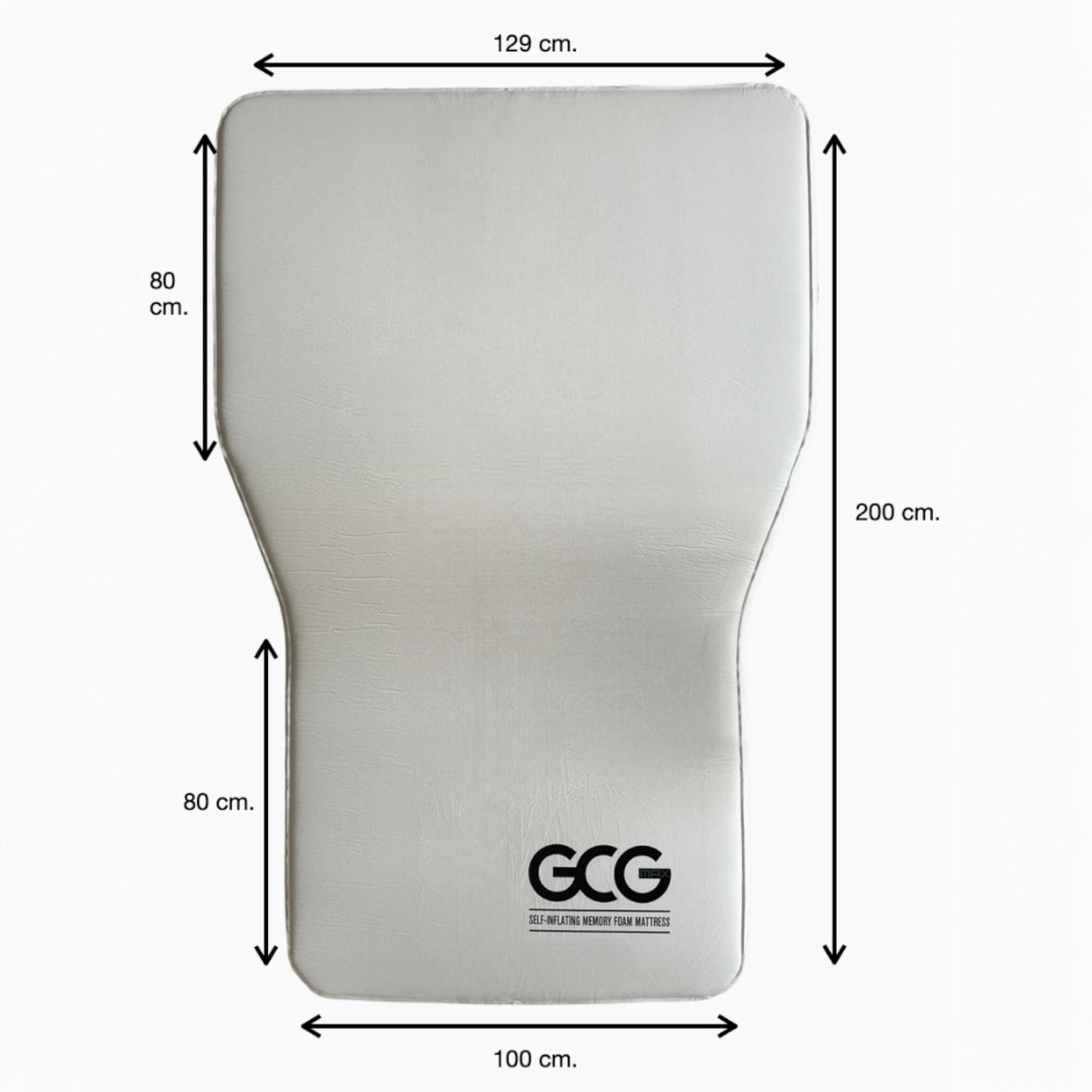 GCG MAX Premium luftmadras med memory foam