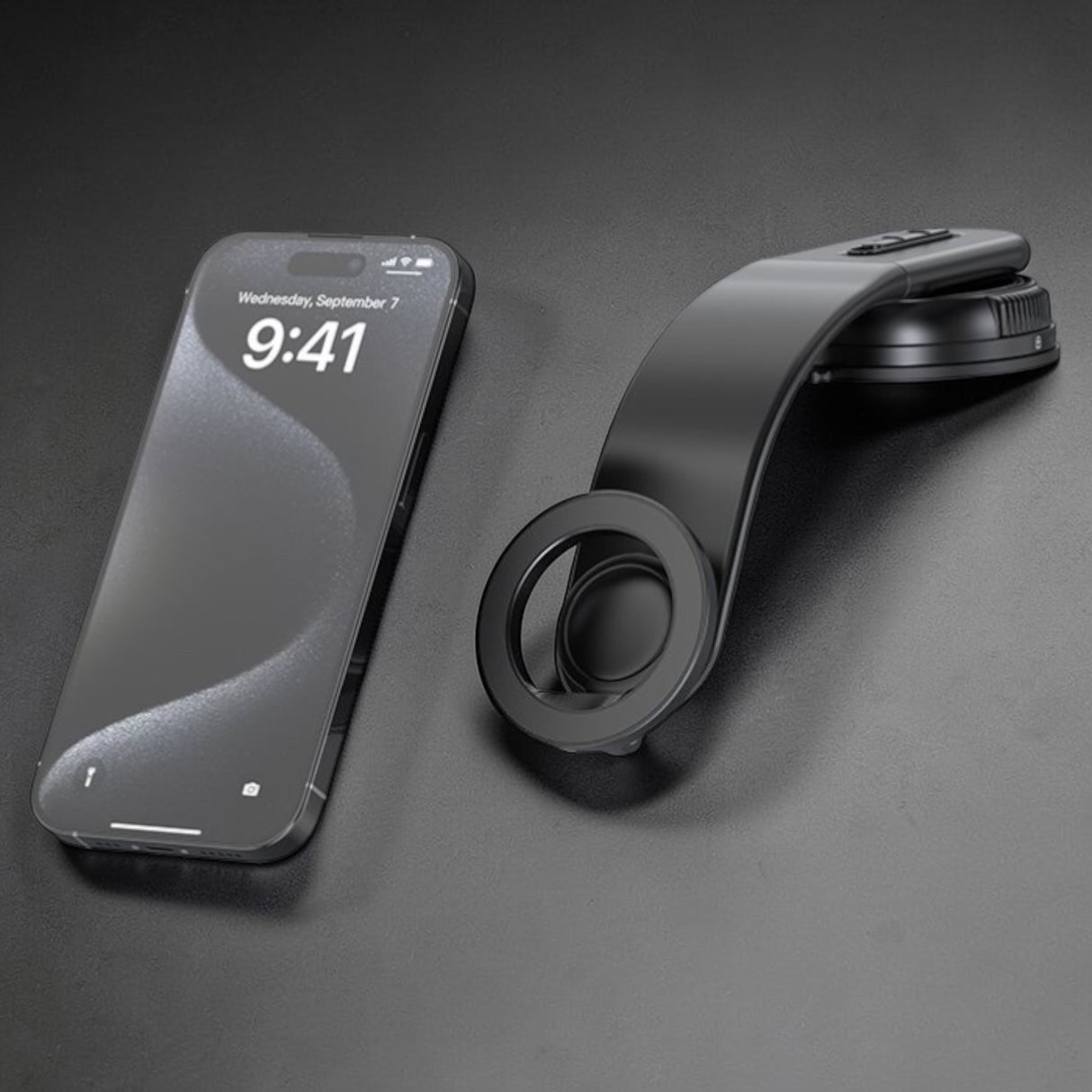 Magnetisk mobilholder med sugekop