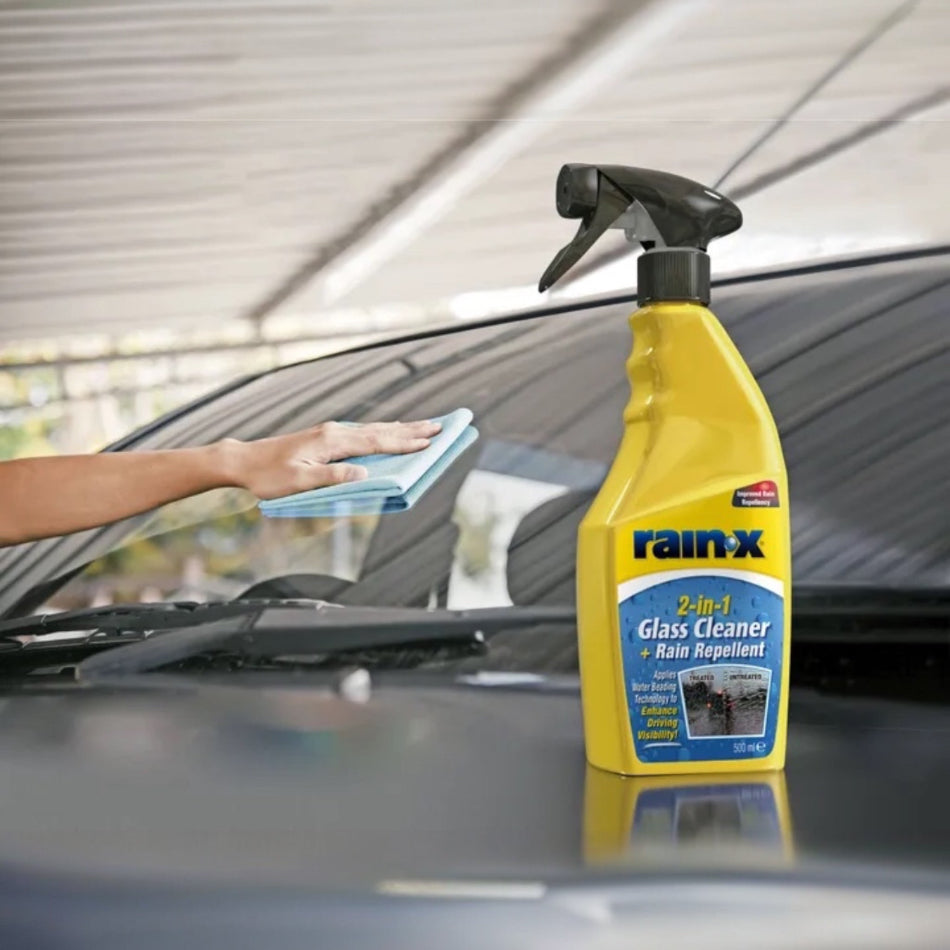 Rain-X 2-i-1 Glasrens & Regnafviser