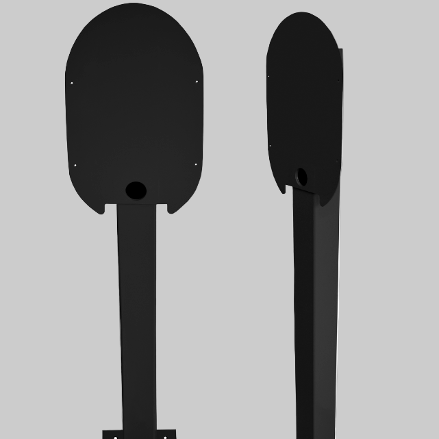 Stolpe fra ratio til ladeboks. Ladeboksen er ikke monteret.