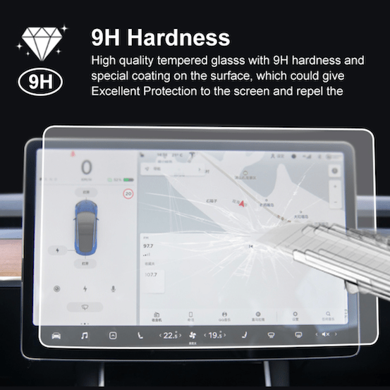 Skærmbeskytter. Passer til Tesla Model S/3/X/Y