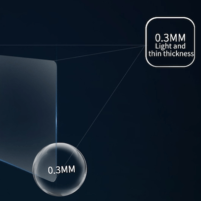 Skærmbeskytter med sort kant - Passer til Tesla Model 3/Y