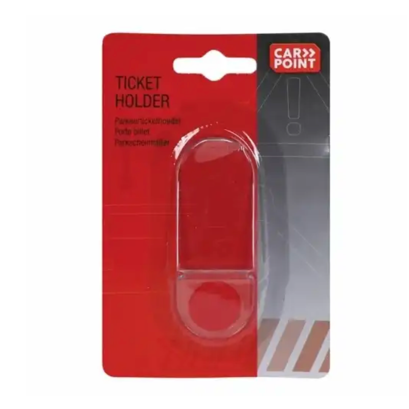 Billet holder til parkeringsbilletter.
