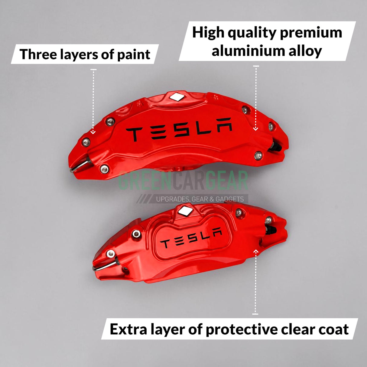 GCG MAX Cover til bremsekalibre passer til Tesla Model 3 Highland 2024-