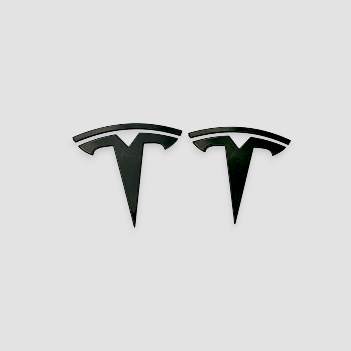Emblemer - passer til Tesla Model 3 (Blank sort)