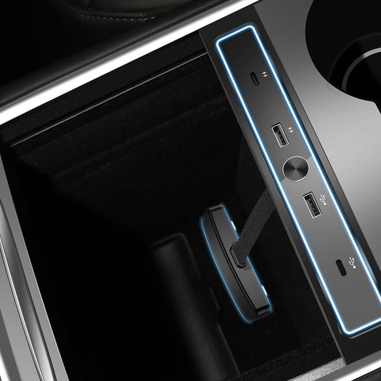 Mini USB hub – Passer til Tesla Model 3/Y