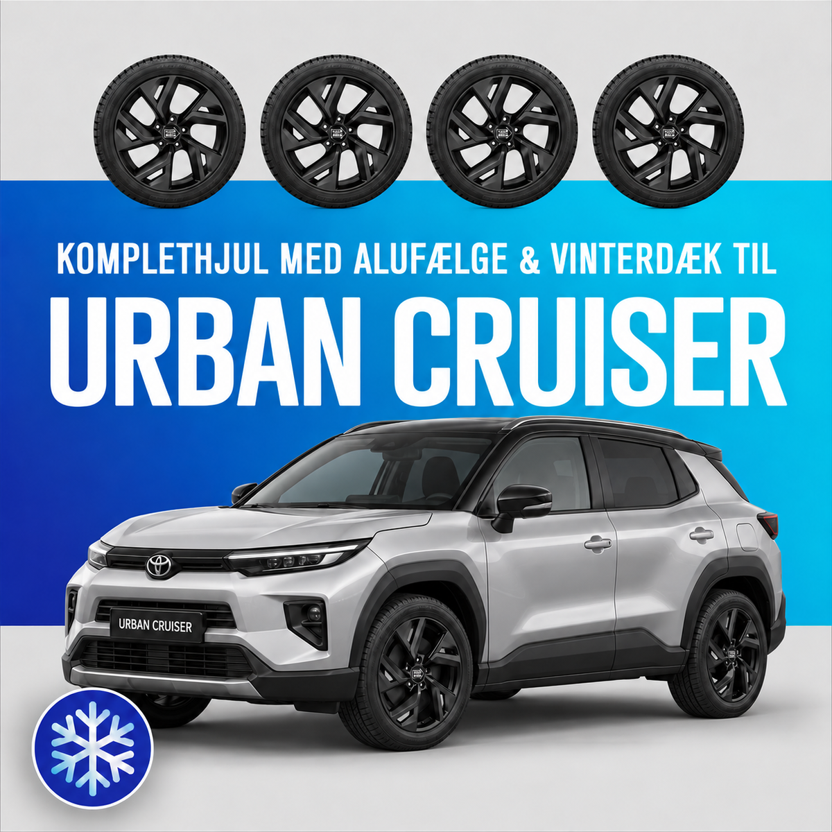 18" komplethjul med vinterdæk - Toyota Urban Cruiser