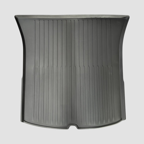Grå TPE bagagerumsmåtte med riller til Tesla Model Y