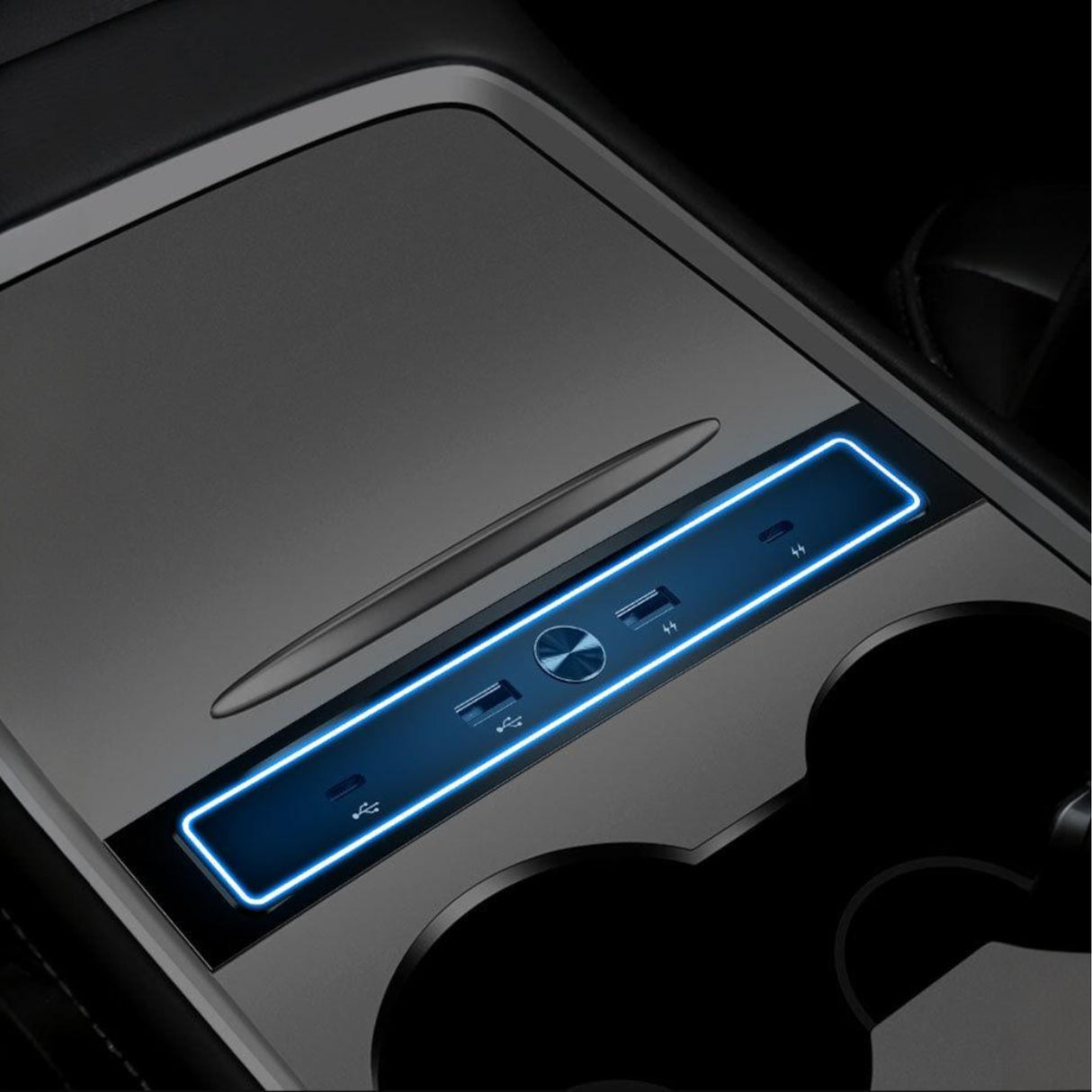 Mini USB hub – Passer til Tesla Model 3/Y