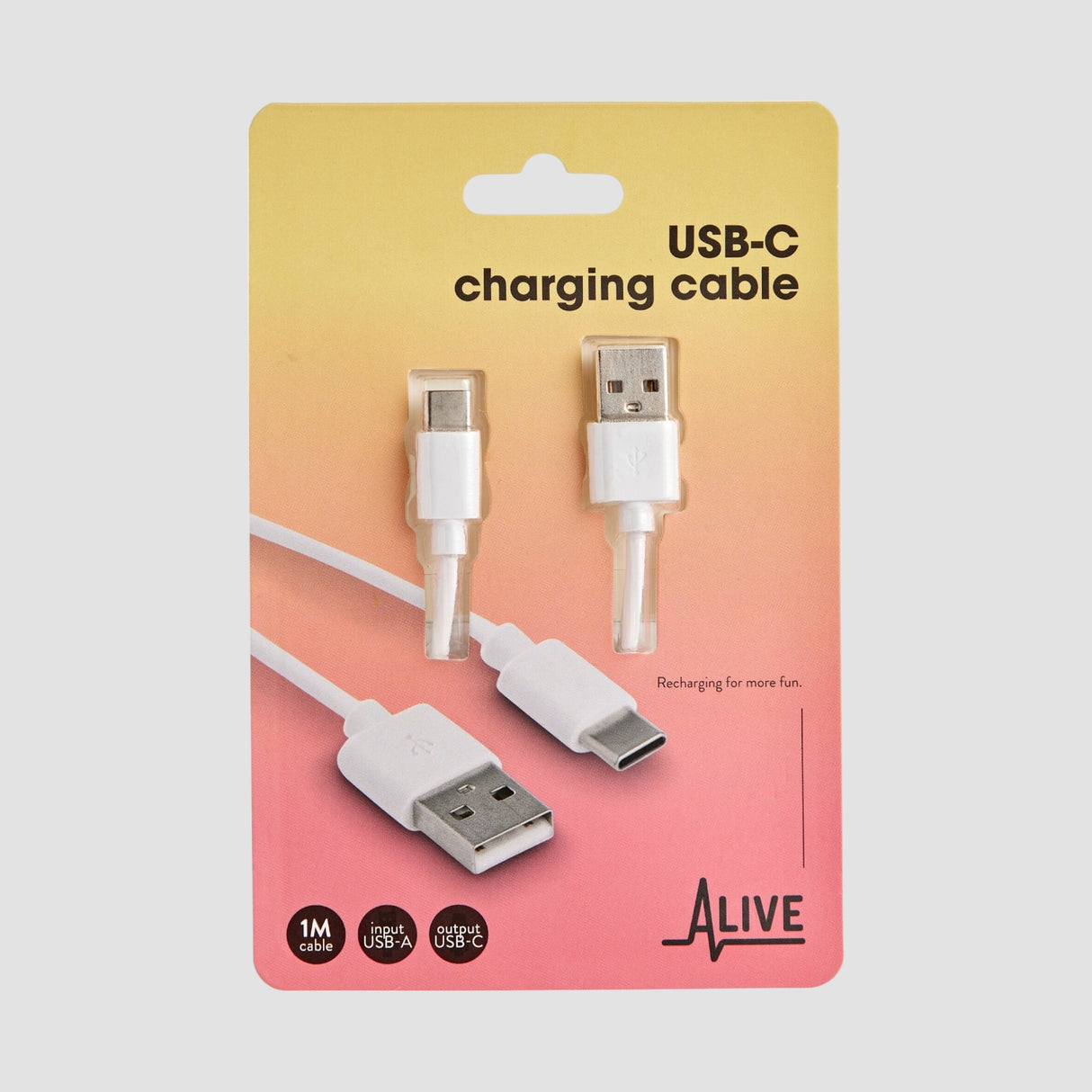 USB-C opladningskabel