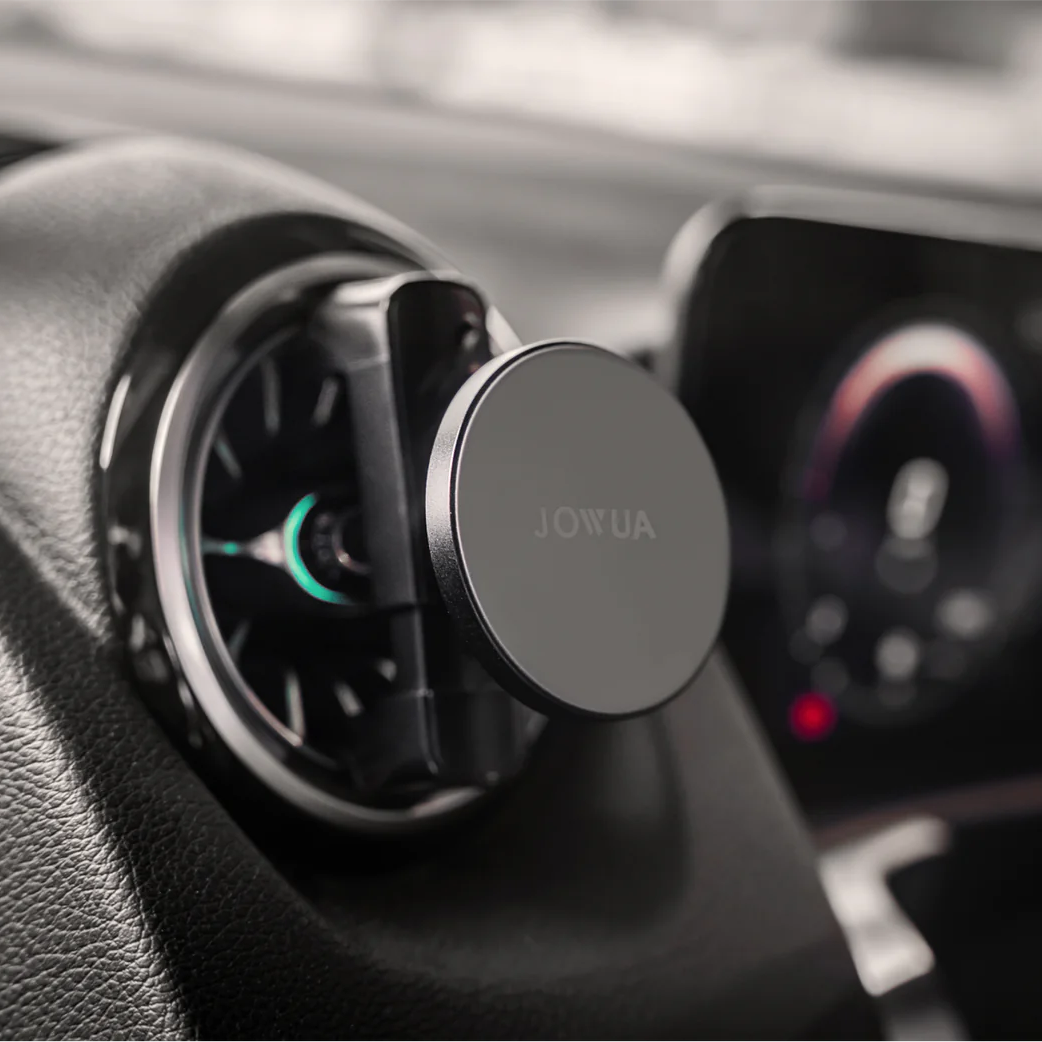 Jowua mobiltelefonholder monteret i luftrillen