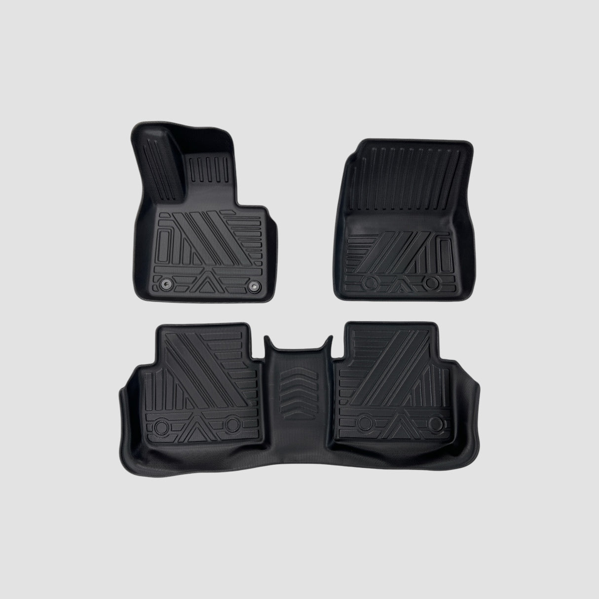 XPENG P7 3D All Weather måttesæt i sort TPE gummi