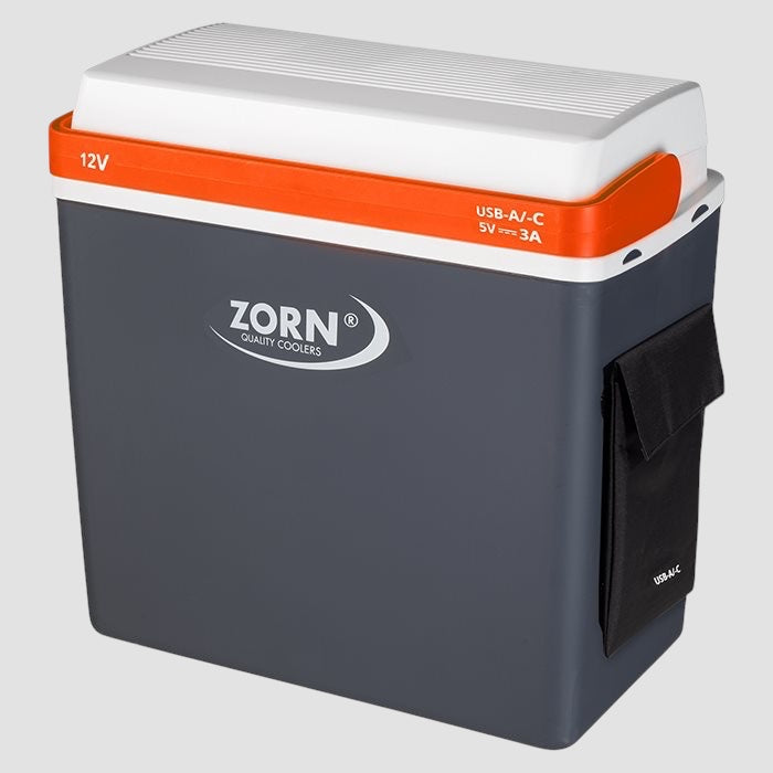 ZORN 21 liters termoelektrisk køleboks 12V og USB til powerbank tilslutning