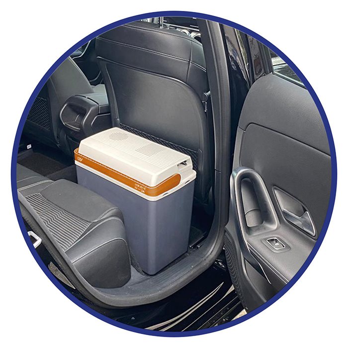 ZORN 21 liters termoelektrisk køleboks 12V og USB til powerbank tilslutning