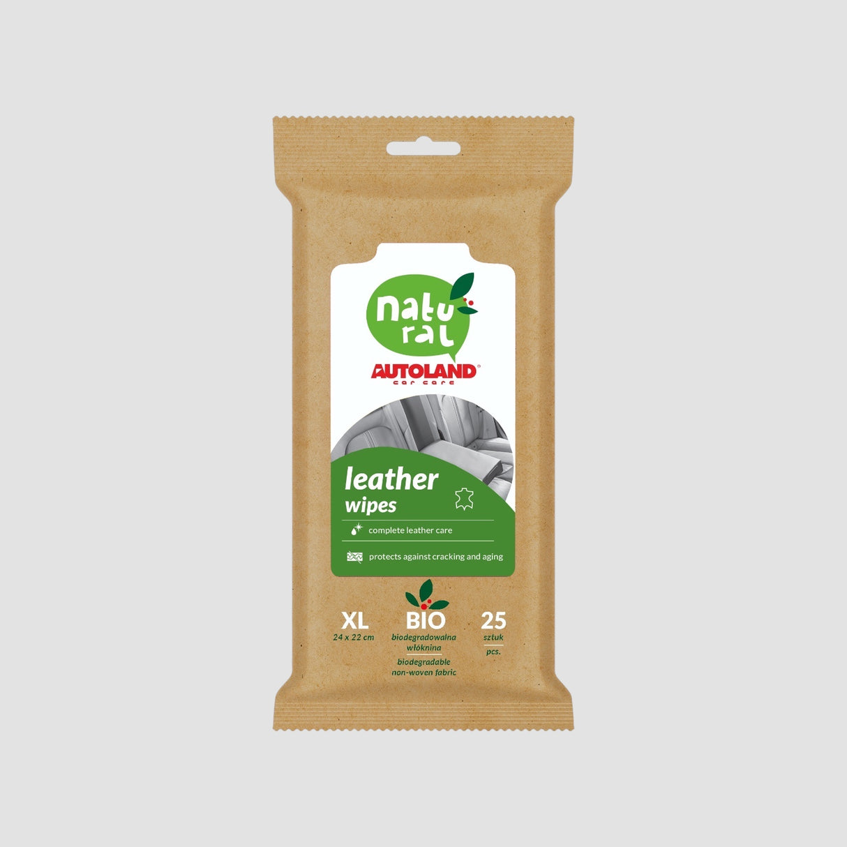 Autoland Leather Wipes - Biologisk nedbrydeligt