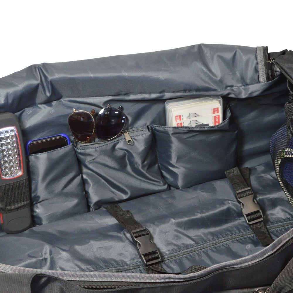 Car-Bags Pro.Line tasker Tesla Model Y interiør med rum og genstande