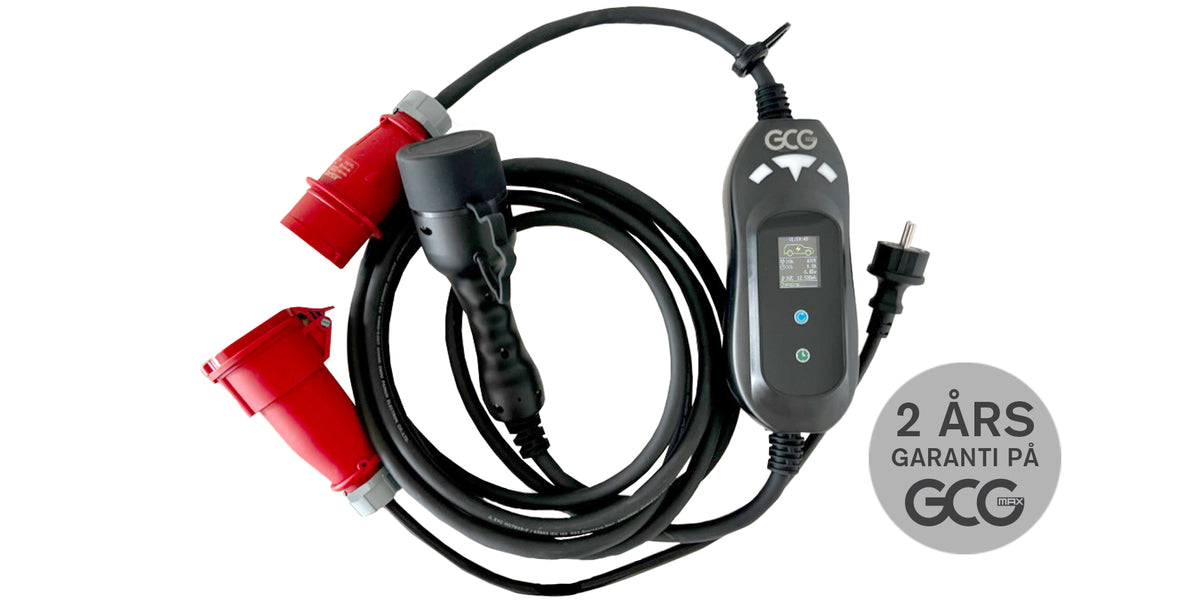 2 års garanti på 11kw GCG Max mobil lader