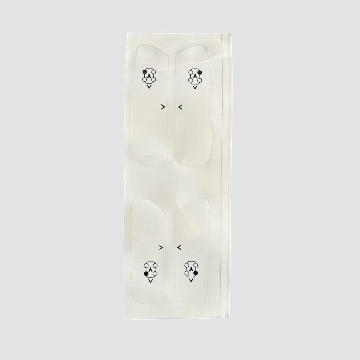 Papir hvor folie beskytteren sidder. Lige til at tage af og bruge