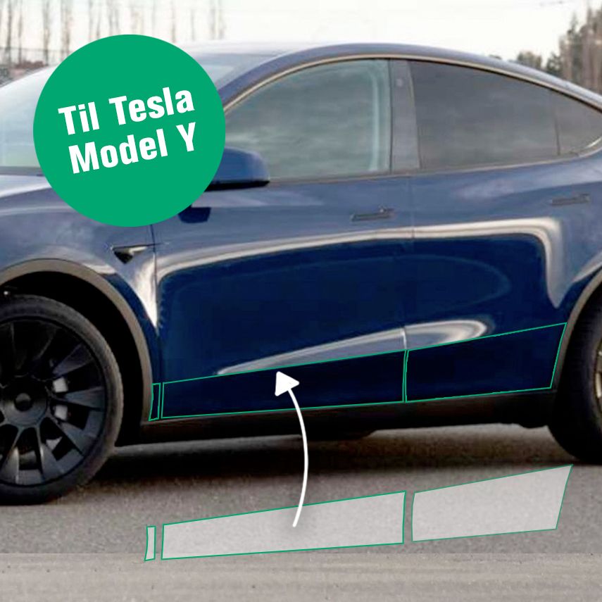 Premium Beskyttelsesfolie til Tesla Model 3/Y. DIY-kit