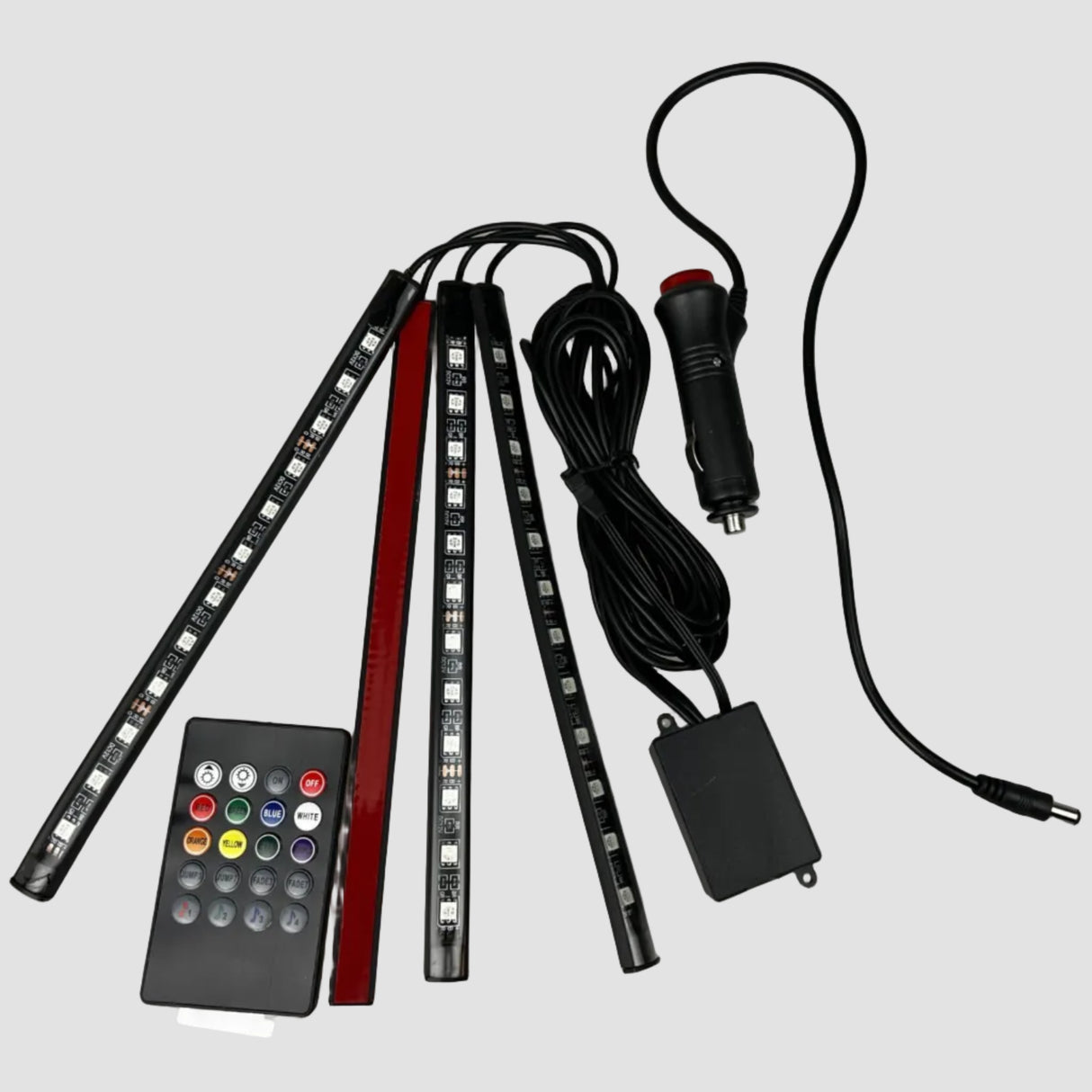 LED lys under sæderne - mange farvekombinationer