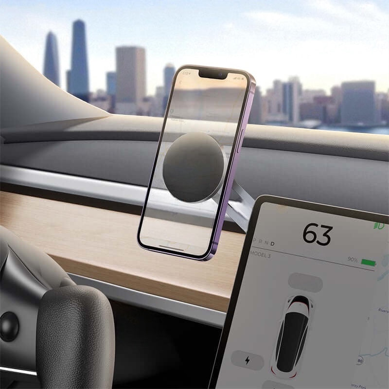 Skjult sammenklappelig mobilholder i metal