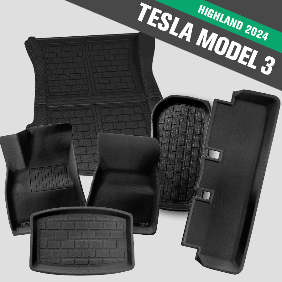 GCG MAX All Weather komplet måttesæt til Tesla Model 3 Highland 2024.