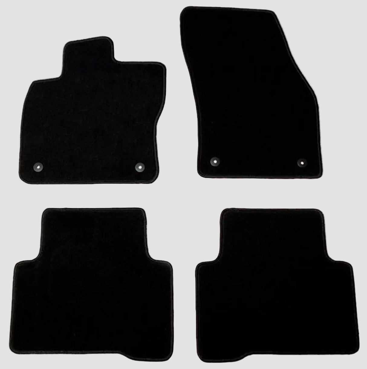 måttesæt i sort filt til VW ID.7